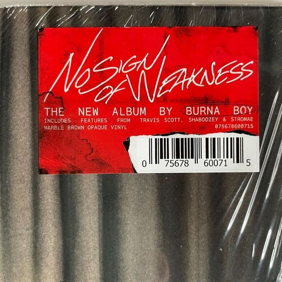 Burna Boy No Sign Of Weakness NEW Marble Brown Opaque Vinyl, LP, Atlantic, 2025 - Picture 2 of 3